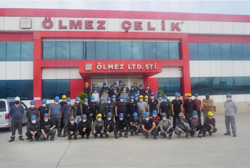 Ölmez Çelik fabrikasında çelik imalat