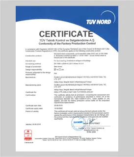 EN ISO 3834 Sertifikası